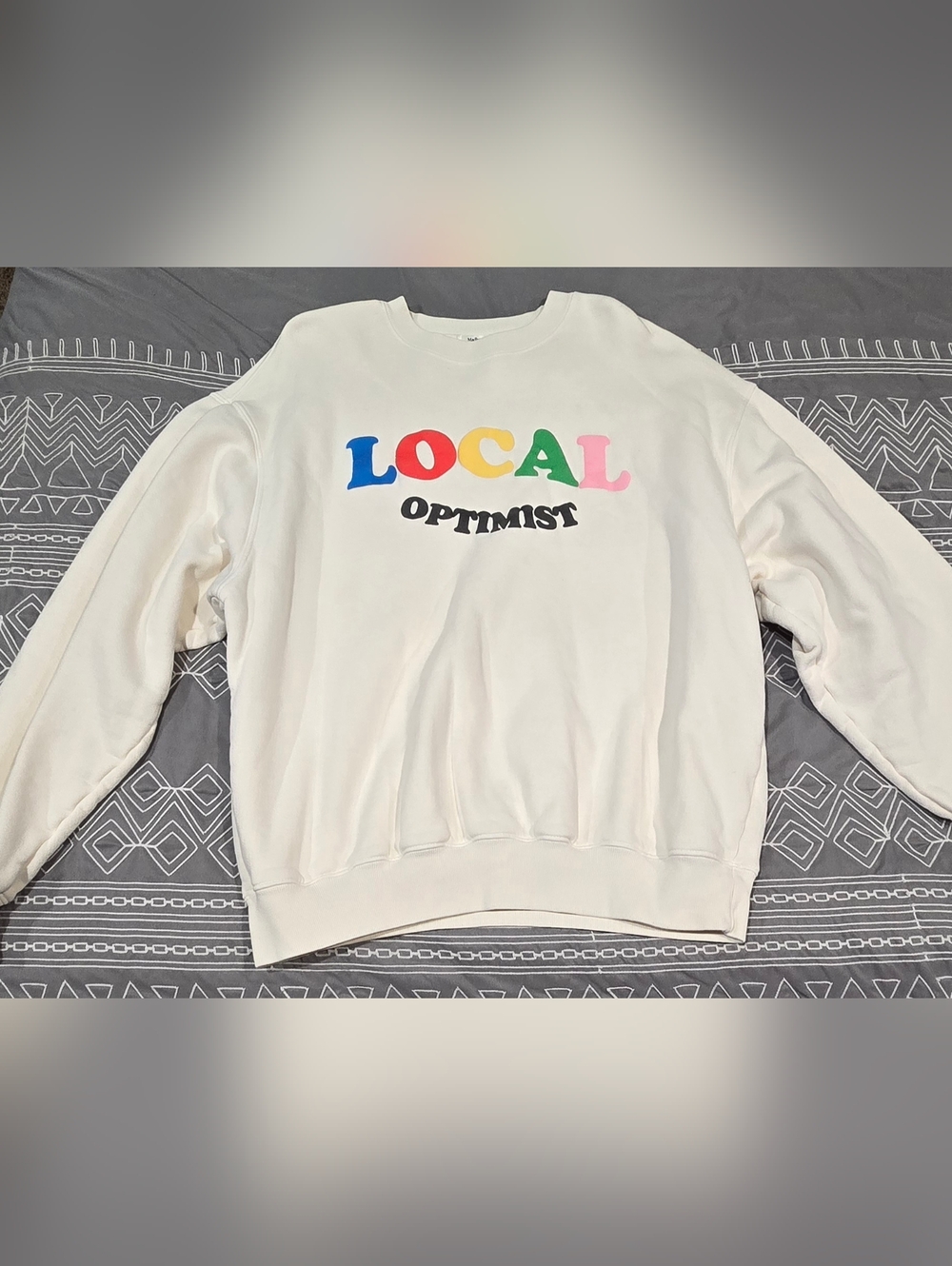MadHappy Local Optimist Crewneck Sweatshirt Size Large